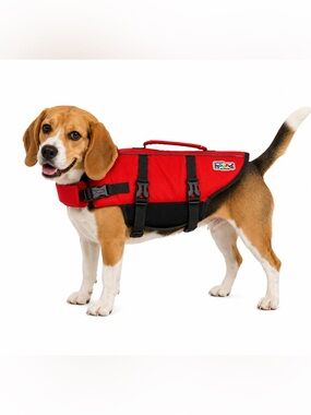 Outward Hound Granby Splash Dog Life Jacket Small Orange Black 15-20 lb Pet Vest